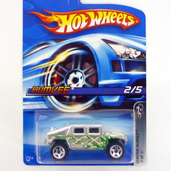 Hot Wheels Humvee #067 Chrome Burnerz 2 of 5 Chrome Die-Cast Car 2006 - Picture 1 of 1